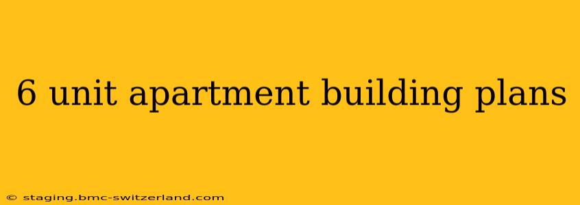 6 unit apartment building plans