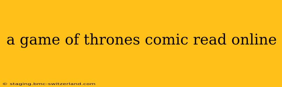 a game of thrones comic read online