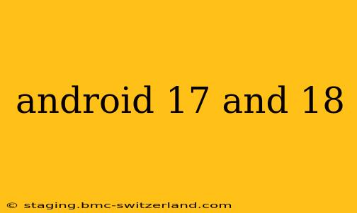 android 17 and 18