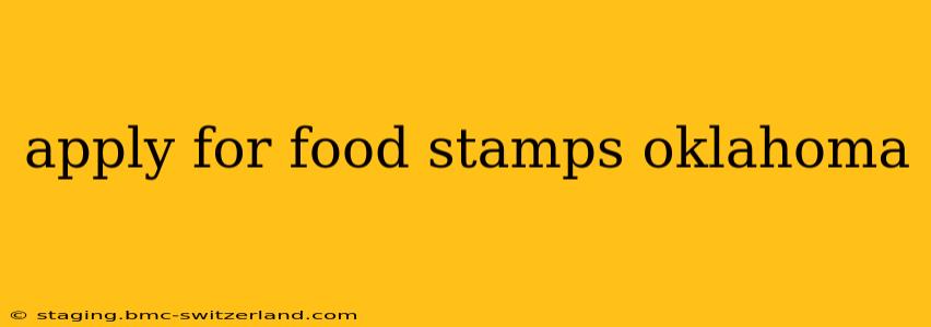apply for food stamps oklahoma