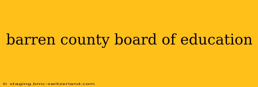 barren county board of education