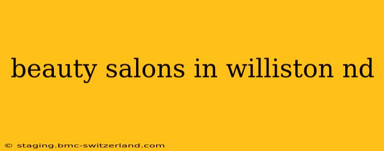 beauty salons in williston nd
