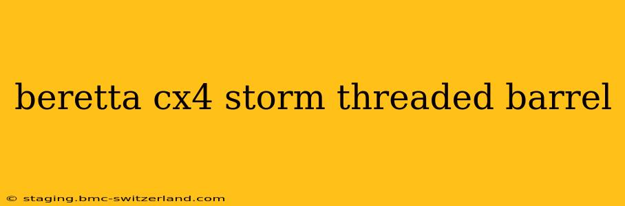beretta cx4 storm threaded barrel