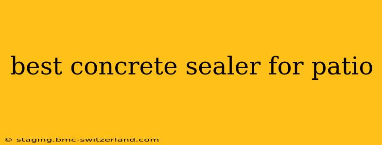 best concrete sealer for patio