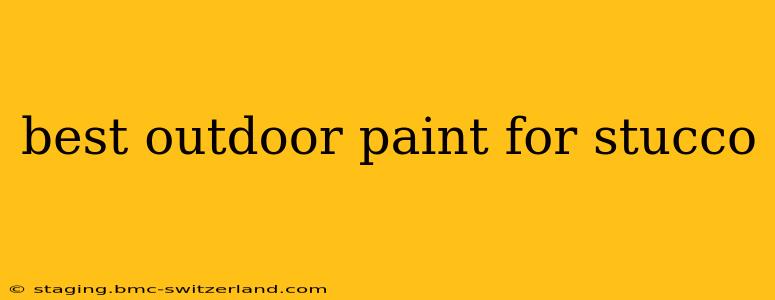 best outdoor paint for stucco