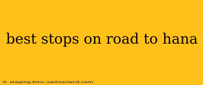 best stops on road to hana