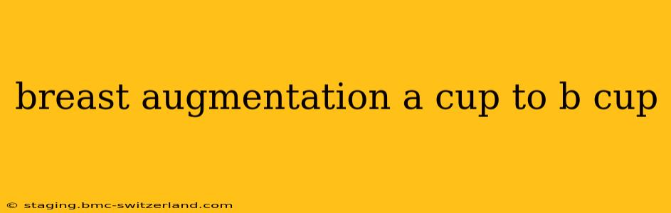 breast augmentation a cup to b cup
