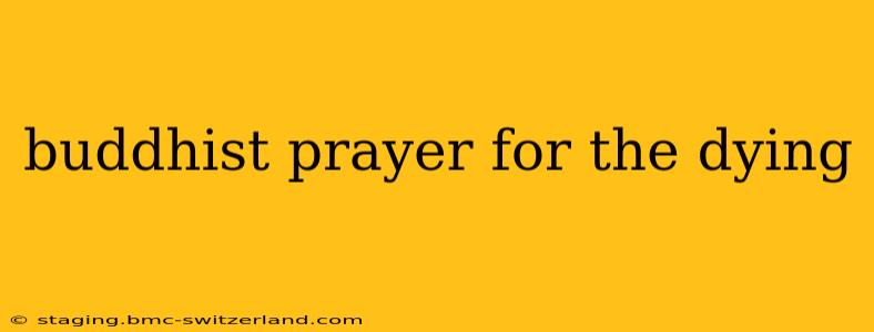 buddhist prayer for the dying