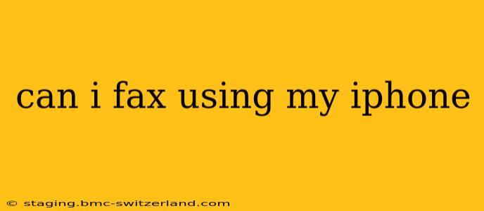 can i fax using my iphone