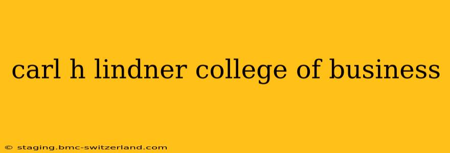 carl h lindner college of business