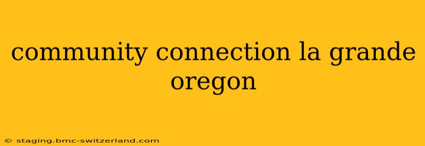 community connection la grande oregon