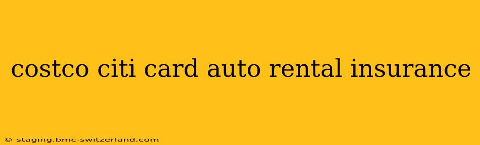 costco citi card auto rental insurance