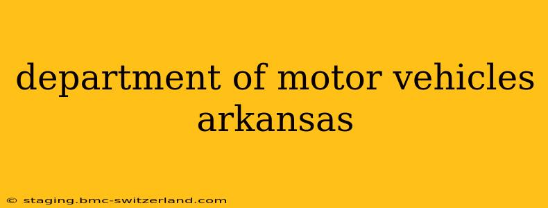 department of motor vehicles arkansas