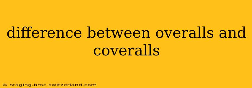 difference between overalls and coveralls
