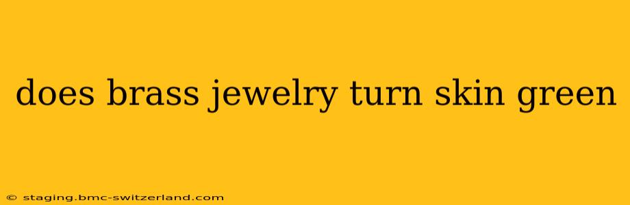 does brass jewelry turn skin green