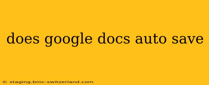 does google docs auto save