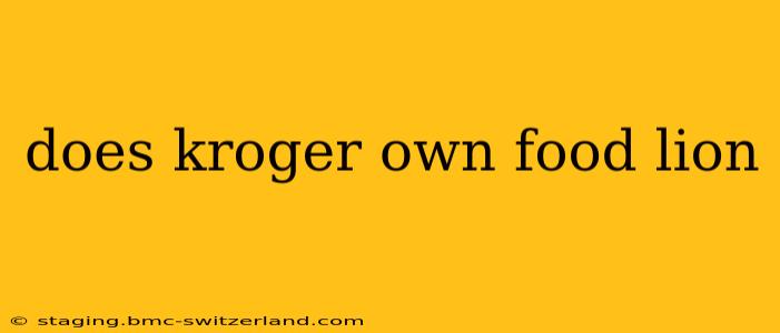 does kroger own food lion