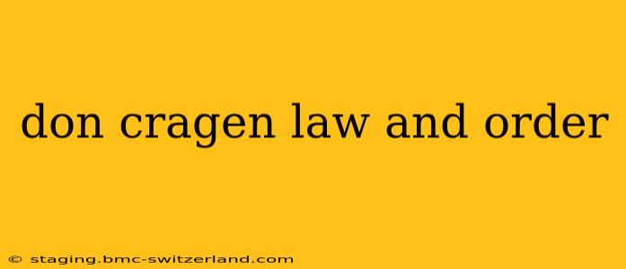 don cragen law and order