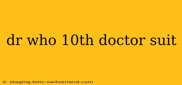 dr who 10th doctor suit