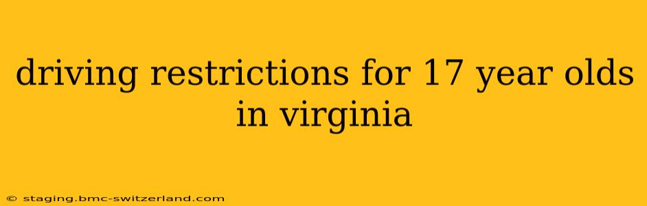 driving restrictions for 17 year olds in virginia