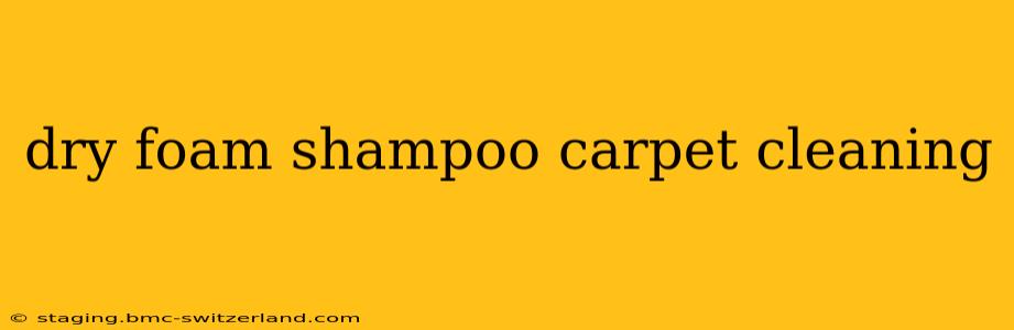 dry foam shampoo carpet cleaning