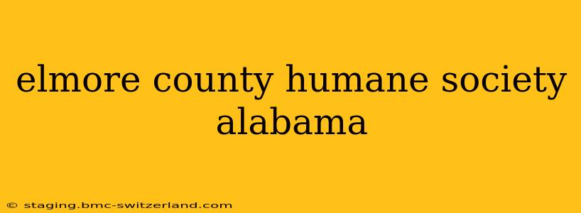elmore county humane society alabama