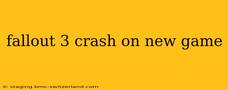 fallout 3 crash on new game