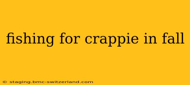 fishing for crappie in fall