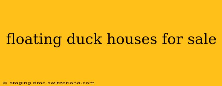 floating duck houses for sale
