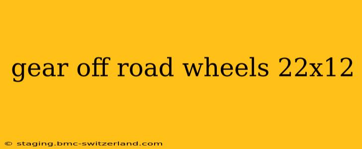 gear off road wheels 22x12