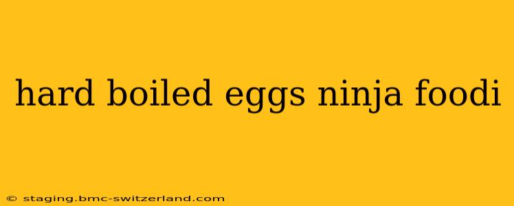 hard boiled eggs ninja foodi