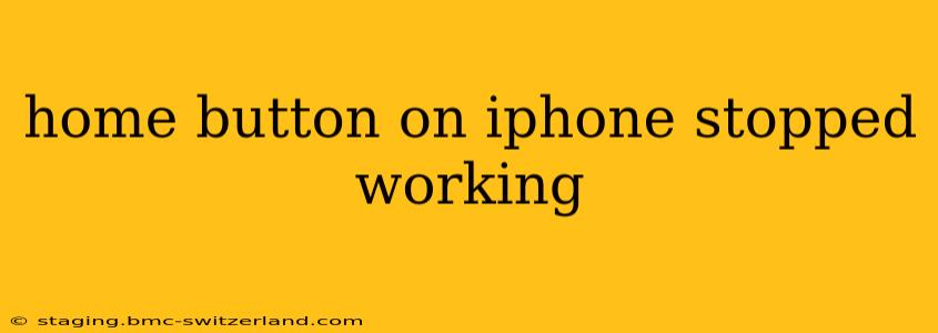 home button on iphone stopped working