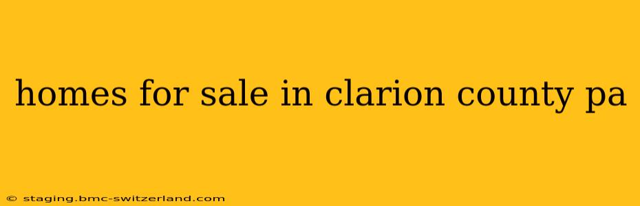 homes for sale in clarion county pa