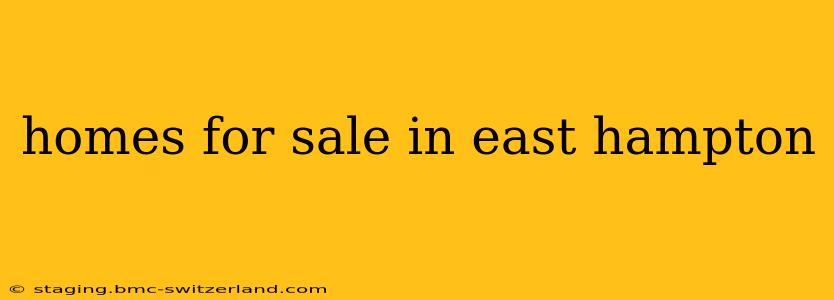 homes for sale in east hampton