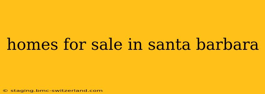 homes for sale in santa barbara