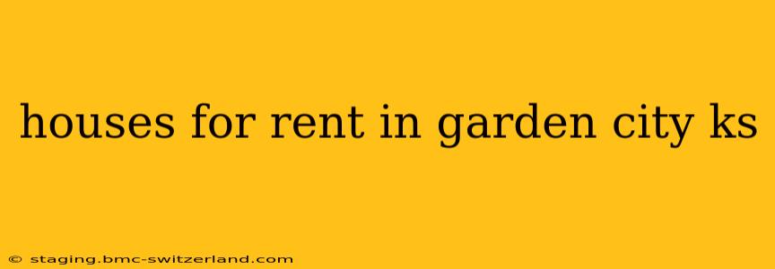 houses for rent in garden city ks