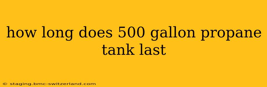 how long does 500 gallon propane tank last