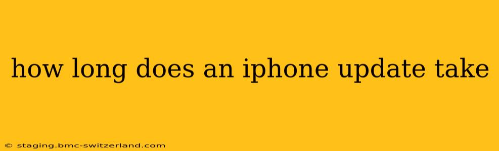 how long does an iphone update take