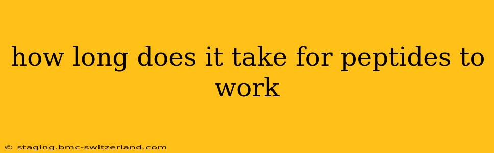 how long does it take for peptides to work