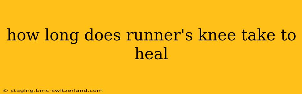 how long does runner's knee take to heal
