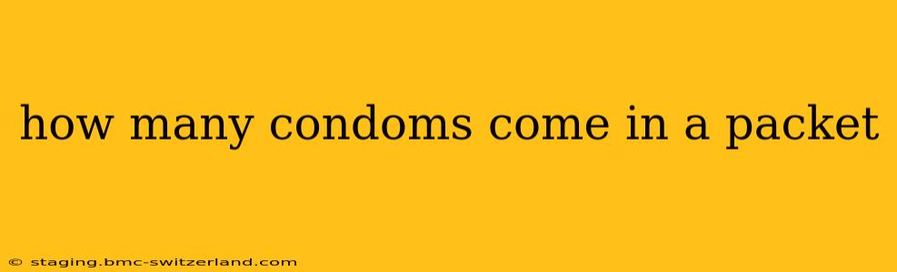 how many condoms come in a packet