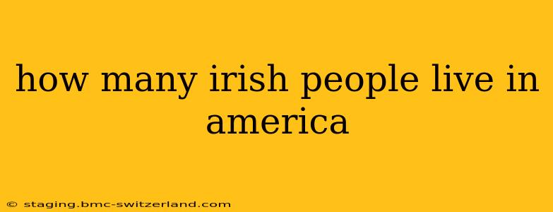 how many irish people live in america