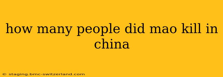 how many people did mao kill in china