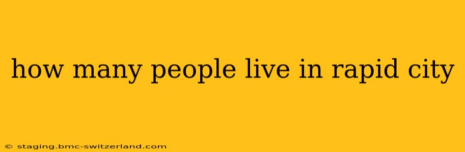 how many people live in rapid city