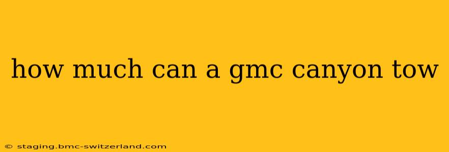 how much can a gmc canyon tow