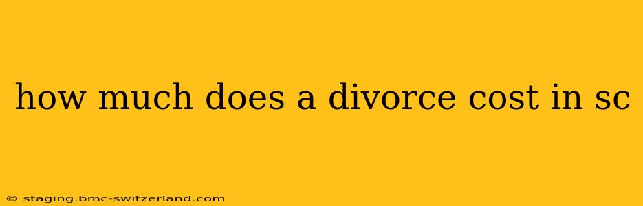 how much does a divorce cost in sc