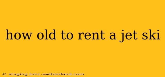 how old to rent a jet ski