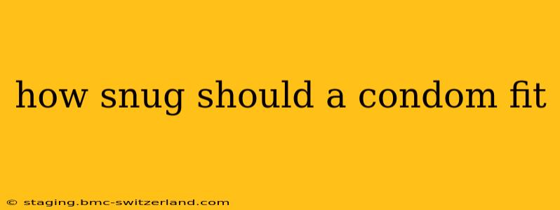 how snug should a condom fit
