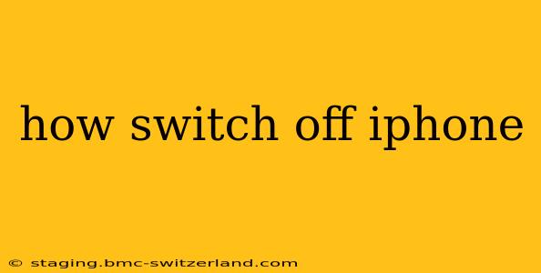 how switch off iphone