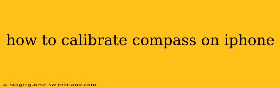 how to calibrate compass on iphone